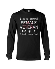 I'm a good Female Veteran Long Sleeve Tee tile