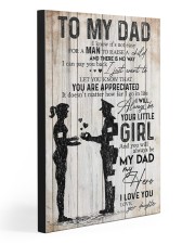 TO MY DAD - POLICE 20x30 Gallery Wrapped Canvas Prints front