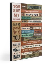 TO MY DAUGHTER 20x30 Gallery Wrapped Canvas Prints front
