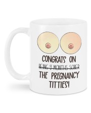 CONGRATS ON THE PREGNANCY TITTIES Mug back