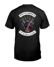 THIS IS AMERICA FIT IN OR FUCK OFF Premium Fit Mens Tee thumbnail