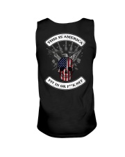 THIS IS AMERICA FIT IN OR FUCK OFF Unisex Tank thumbnail