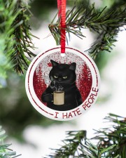 I HATE PEOPLE Circle ornament - single (porcelain) aos-circle-ornament-single-porcelain-lifestyles-07