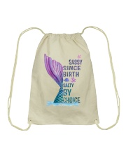 SASSY SINCE BIRTH SALTY BY CHOICE Drawstring Bag tile