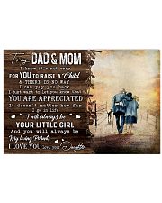 TO MY DAD AND MOM Horizontal Poster tile