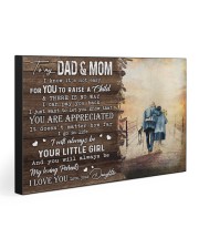 TO MY DAD AND MOM 30x20 Gallery Wrapped Canvas Prints front