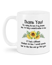 THANK YOU FOR RAISING THE MAN OF MY DREAMS Mug back