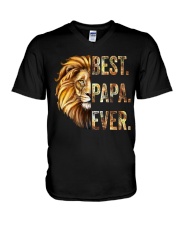 BEST PAPA EVER - MB41 V-Neck T-Shirt tile