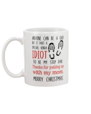 THANKS FOR PUTTING UP WITH MY MOM Mug back