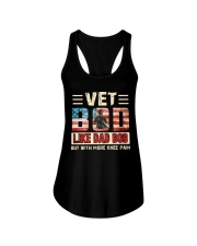 VET BOD LIKE DAD BOD BUT WITH MORE KNEE PAIN Ladies Flowy Tank thumbnail