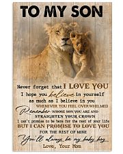 TO MY SON 11x17 Poster thumbnail