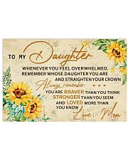 TO MY DAUGHTER SUNFLOWER Horizontal Poster tile