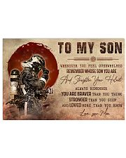 TO MY DAD - FIREFIGHTER Horizontal Poster tile