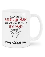 YOU CAN EXPECT A FEW INCHES TONIGHT Mug front