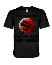 OLD MAN WITH A DIRTBIKE - MB319 V-Neck T-Shirt thumbnail