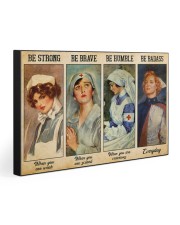 BE STRONG BE BRAVE BE HUMBLE BE BADASS 30x20 Gallery Wrapped Canvas Prints front
