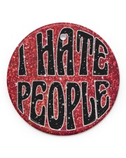 I HATE PEOPLE Circle ornament - single (porcelain) front