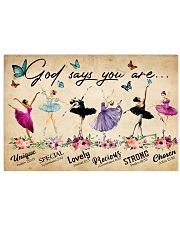 GOD SAYS YOU ARE Horizontal Poster tile