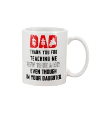 THANK YOU FOR TEACHING ME HOW TO BE A MAN Mug front