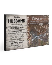 TO MY HUSBAND 30x20 Gallery Wrapped Canvas Prints front