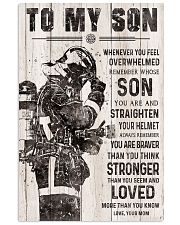 TO MY SON - FIREFIGHTER Vertical Poster tile