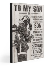 TO MY SON - FIREFIGHTER 20x30 Gallery Wrapped Canvas Prints front