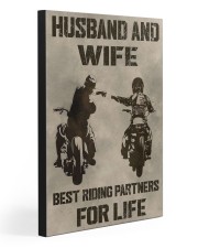 HUSBAND AND WIFE RIDING PARTNERS FOR LIFE 20x30 Gallery Wrapped Canvas Prints front