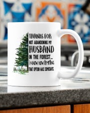 THANKS FOR NOT ABANDONING MY HUSBAND Mug ceramic-mug-lifestyle-57