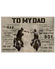 TO MY DAD - BIKER- MB284 24x16 Poster thumbnail