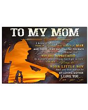 TO MY MOM - FIREFIGHTER Horizontal Poster tile