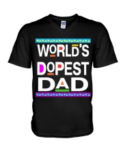 WORLD'S DOPEST DAD - MB232 V-Neck T-Shirt tile