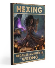 BCS MURDER IS WRONG 20x30 Gallery Wrapped Canvas Prints front