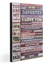 TO MY DAUGHTER 20x30 Gallery Wrapped Canvas Prints front