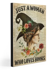 JUST A WOMAN WHO LOVES BOOKS 20x30 Gallery Wrapped Canvas Prints front