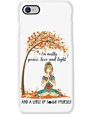 IM MOSTLY PEACE LOVE AND LIGHT Phone Case tile