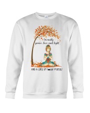 IM MOSTLY PEACE LOVE AND LIGHT Crewneck Sweatshirt tile