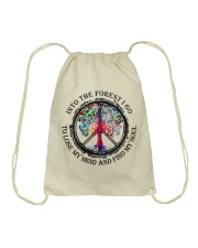 Into the forest I go Drawstring Bag tile