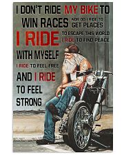 I RIDE TO FEEL STRONG 11x17 Poster thumbnail