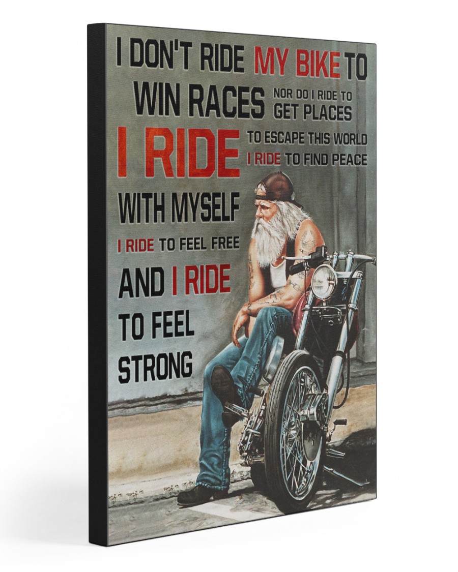 I RIDE TO FEEL STRONG 20x30 Gallery Wrapped Canvas Prints