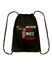 WIFE MOMMY Drawstring Bag tile