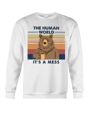 THE HUMAN WORLD IT'S A MESS Crewneck Sweatshirt tile