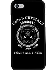 CATS AND CRYSTALS THAT'S ALL I NEED Phone Case tile