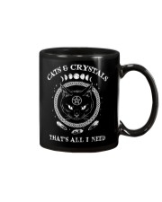 CATS AND CRYSTALS THAT'S ALL I NEED Mug tile