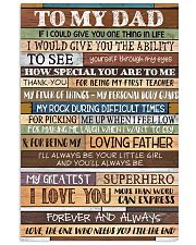 TO MY DAD - MB275 24x36 Poster front