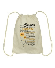TO MY DAUGHTER Drawstring Bag thumbnail