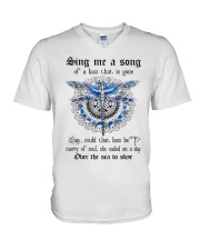 Sing me a song V-Neck T-Shirt thumbnail