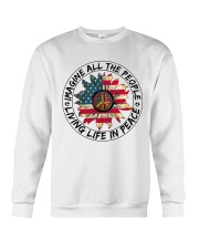 Imagine all the people living life in peace Crewneck Sweatshirt tile