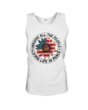 Imagine all the people living life in peace Unisex Tank tile