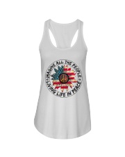 Imagine all the people living life in peace Ladies Flowy Tank tile