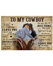TO MY COWBOY Horizontal Poster tile